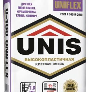 Клей для плитки Unis Uniflex U-100 25 кг (48 шт/под)