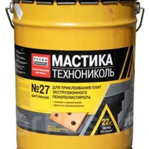 Мастика №27 Приклеивающая (Технониколь) (22кг) 0,5-1кг/м2