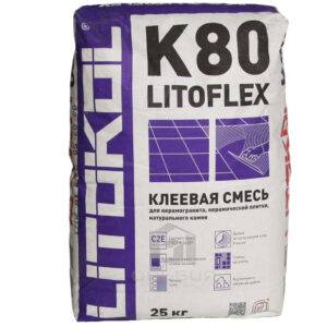 Клей для плитки Litokol Litoflex K80 25кг (54шт/под)